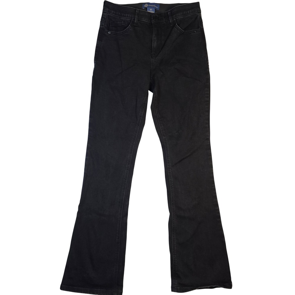 Democracy Absolution Black Bootcut Jeans Womens Size 6 Stretch Denim Flare
